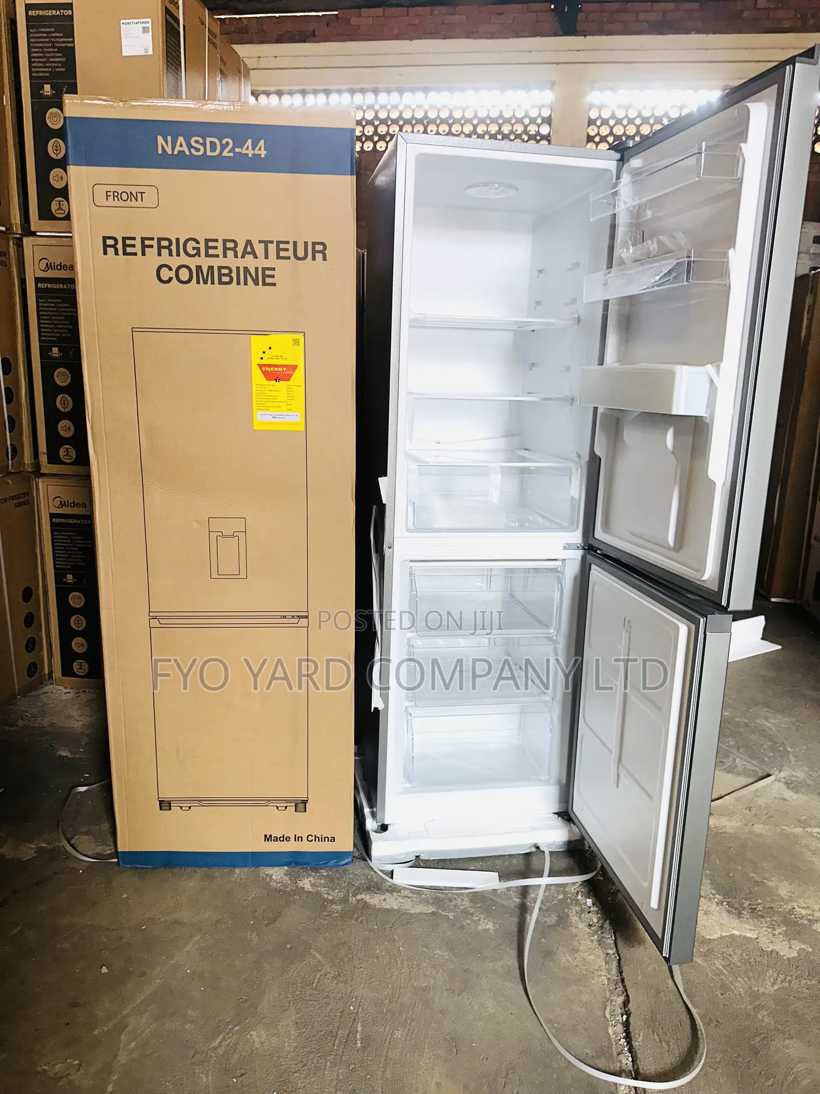 Instant Cooling Nasco 2 Doors Bottom Freezer 287l Dispenser Fridge