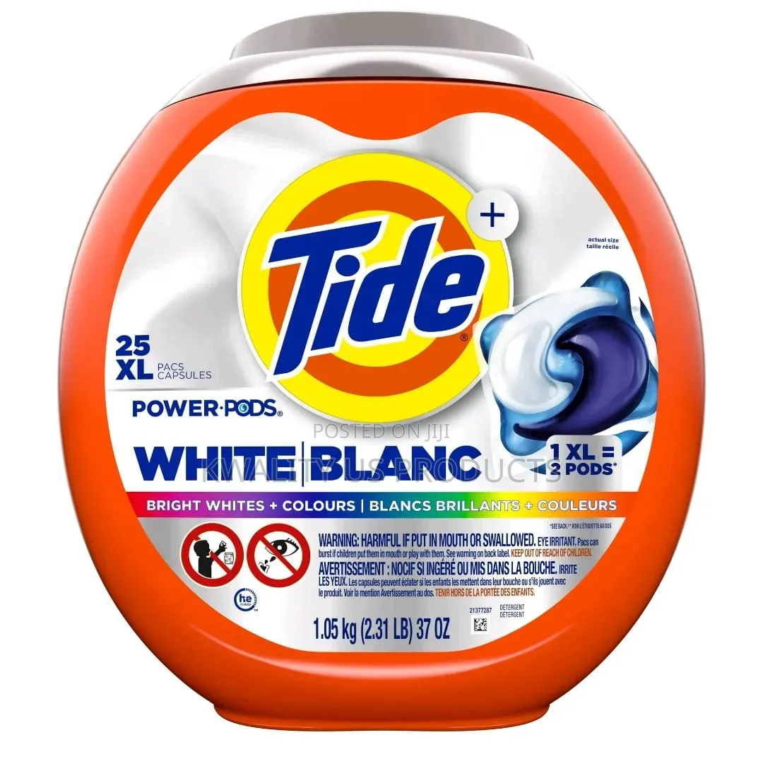 Tide Power Pods White Laundry Detergent - 25 Packs - 1.14 Kilos