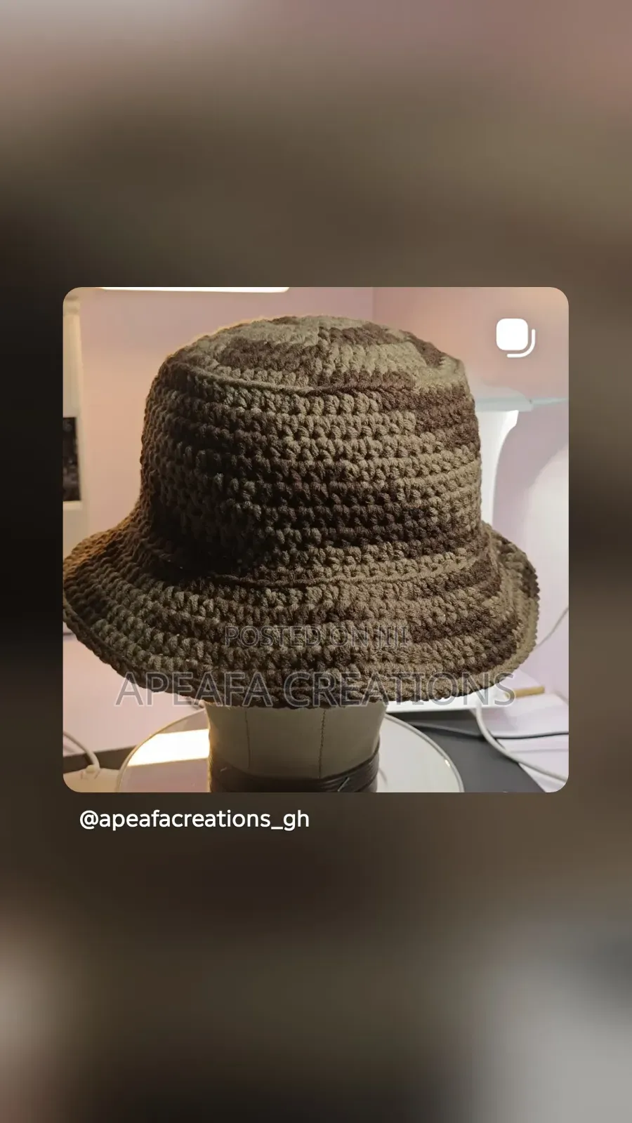 Handmade Crochet Bucket Hat