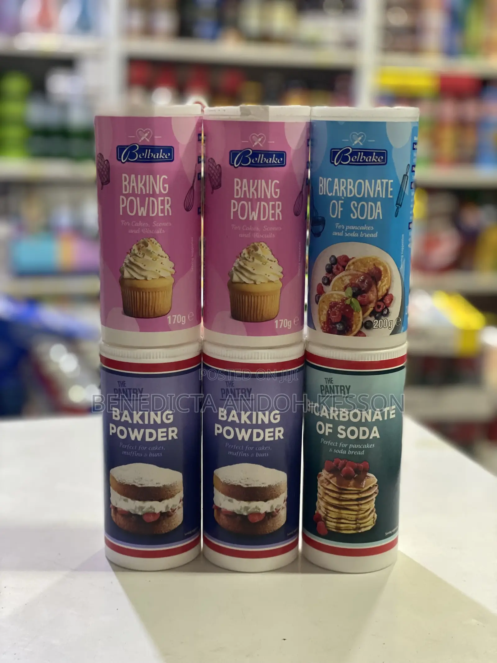 Belbake Baking Powder and Bicarbonate of Soda