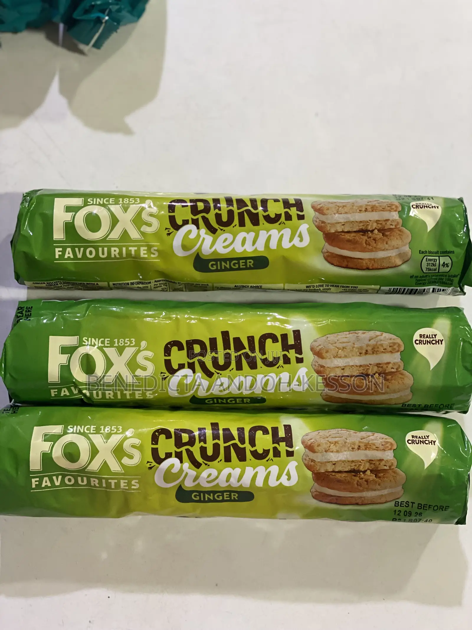 Fox's Crunch Ginger Cream Biscuit