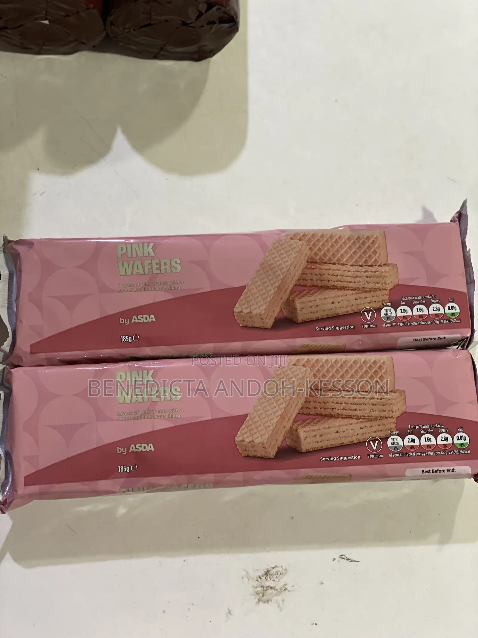 Asda Pink Wafers