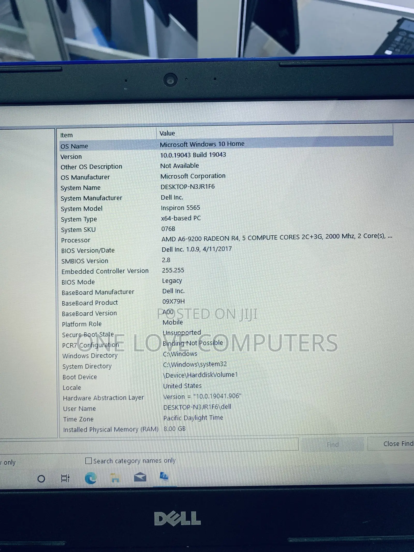 Laptop Dell Inspiron 15 8GB AMD A6 HDD 1T