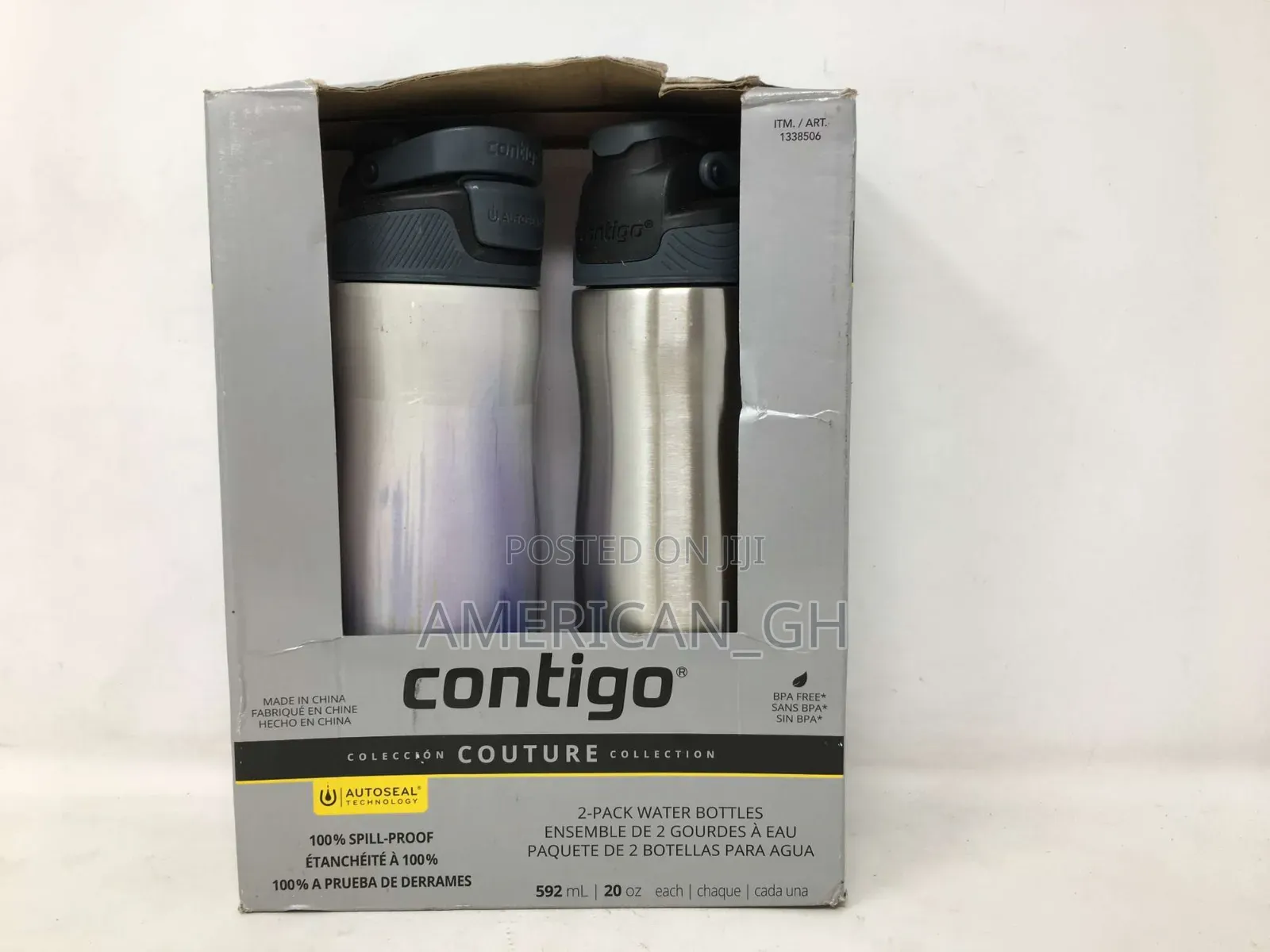 Contigo Stainless Steel Bottle, 592ml, 18hrs Cold
