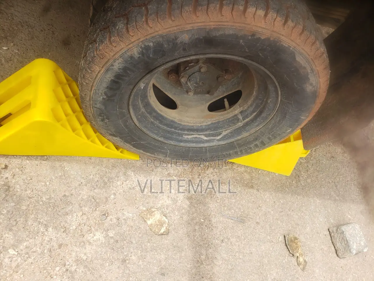 Yellow Plastic Wheel Chock