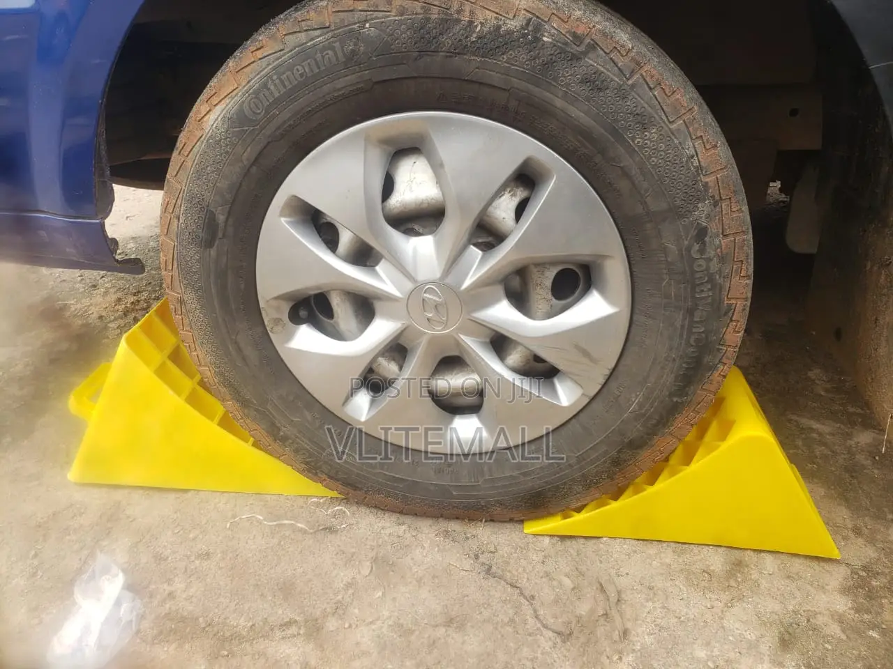 Yellow Plastic Wheel Chock
