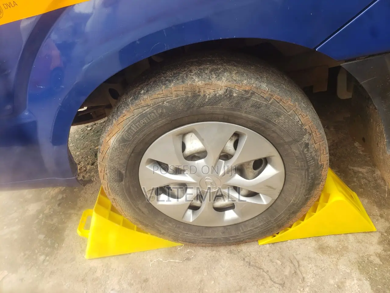 Yellow Plastic Wheel Chock