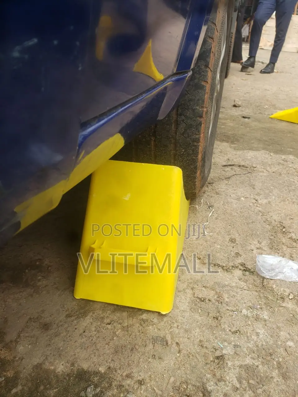 Yellow Plastic Wheel Chock