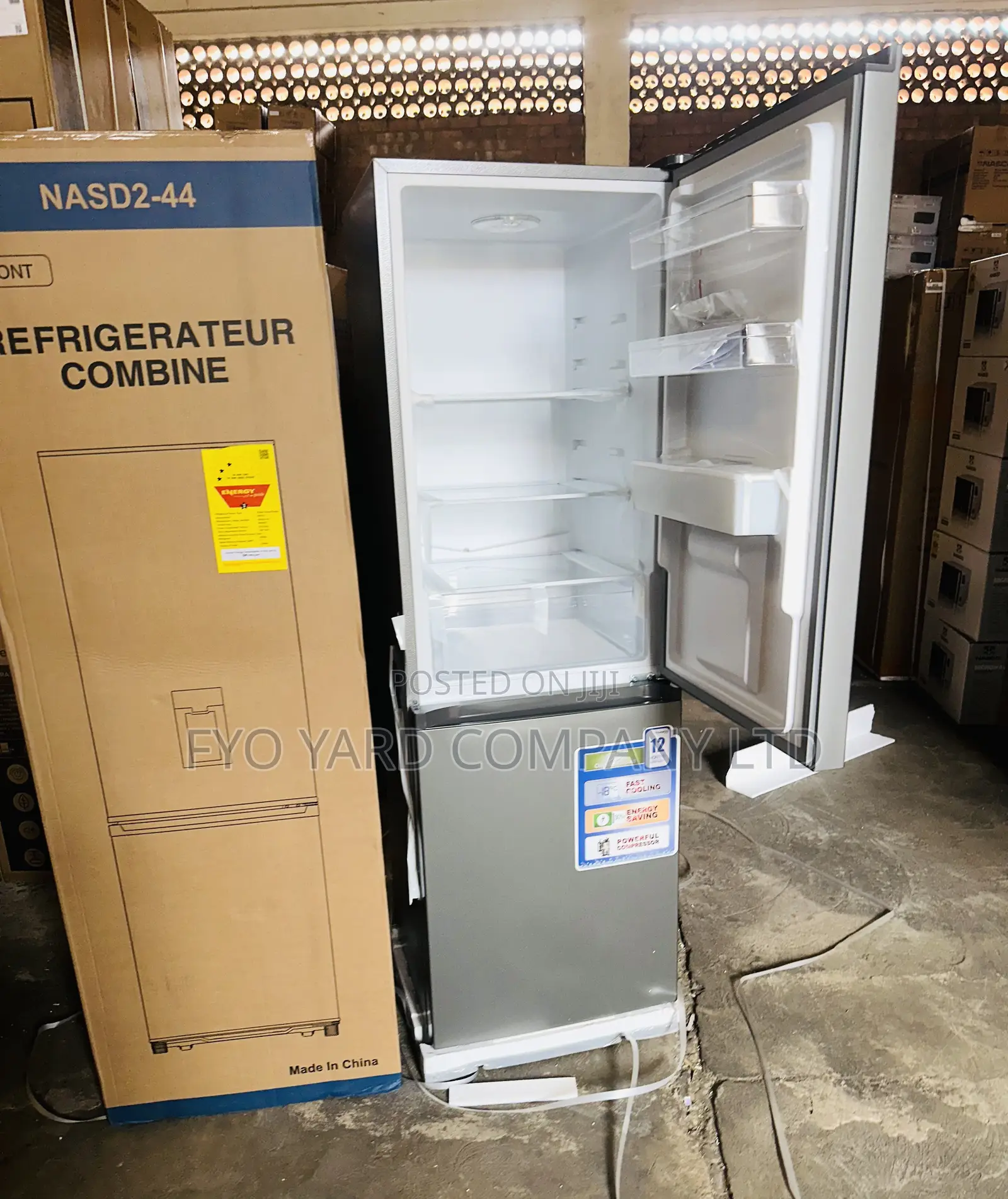 Modern Design Nasco Bottom Freezer 2 Doors 287l Fridge + Dispenser