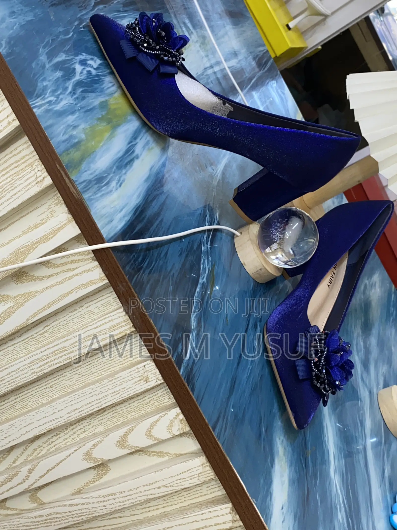 Original Aaron Fairy Covered Block Heel