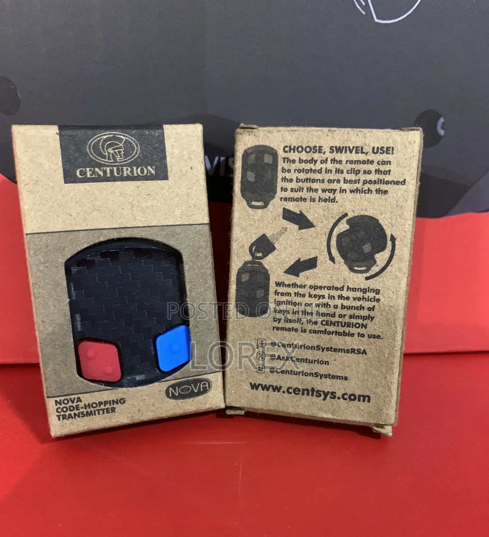 Centurion Nova 2 Button Remote For Centurion Gate Motor