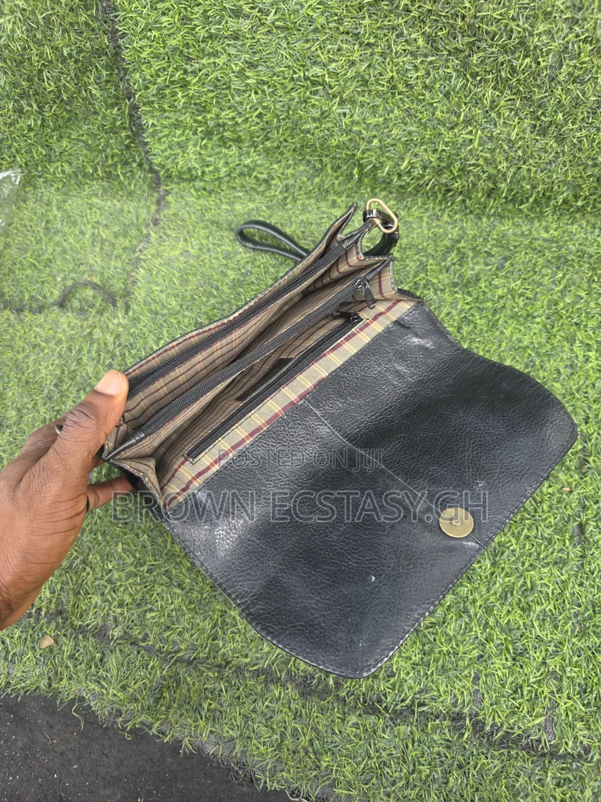 Original J.Shilion Genuine Leather Clutch Bag (Uk Used)