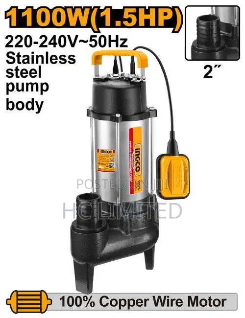 Ingco Sewage Submersible Pump - Spds110068