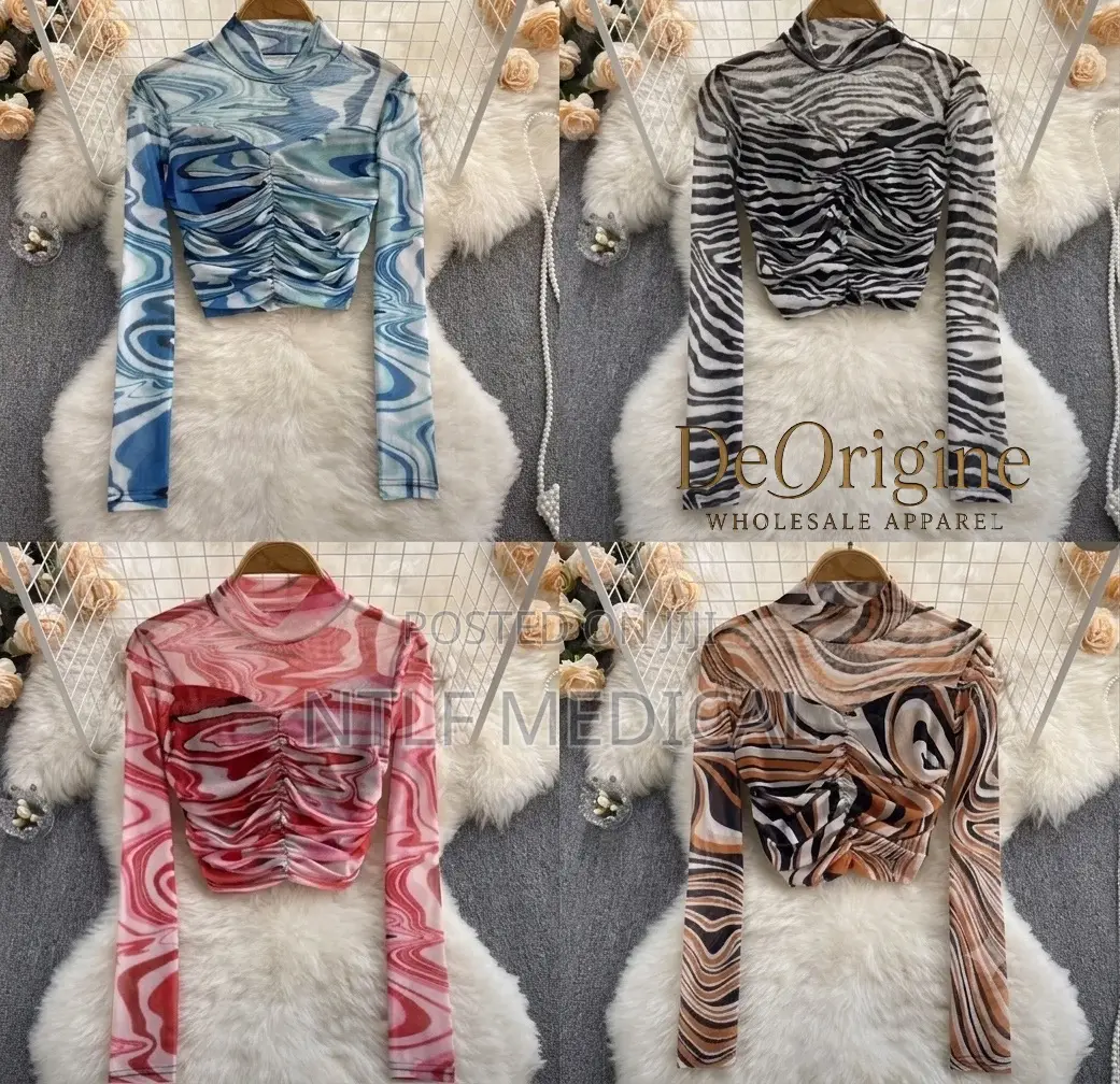 Elegant Ladies Mesh Tops (Crop Tops)
