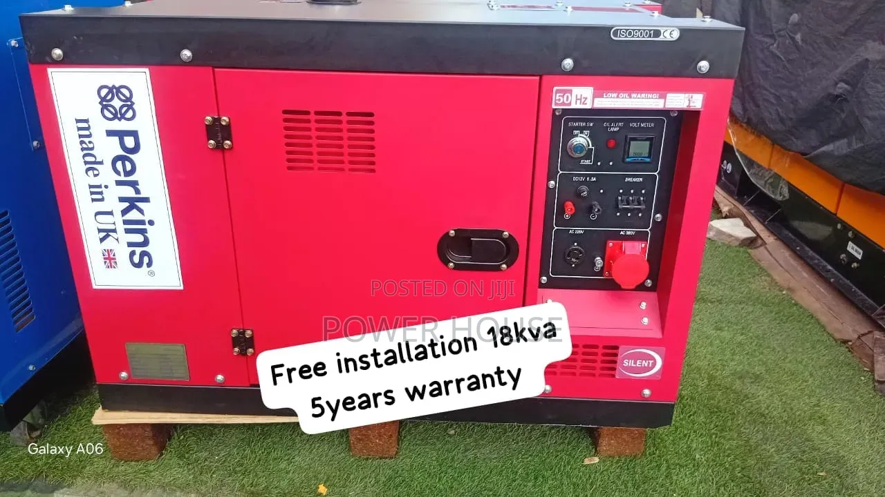 Heavy-Duty Perkins 18kva Diesel Generator–Built for Performance 18kva