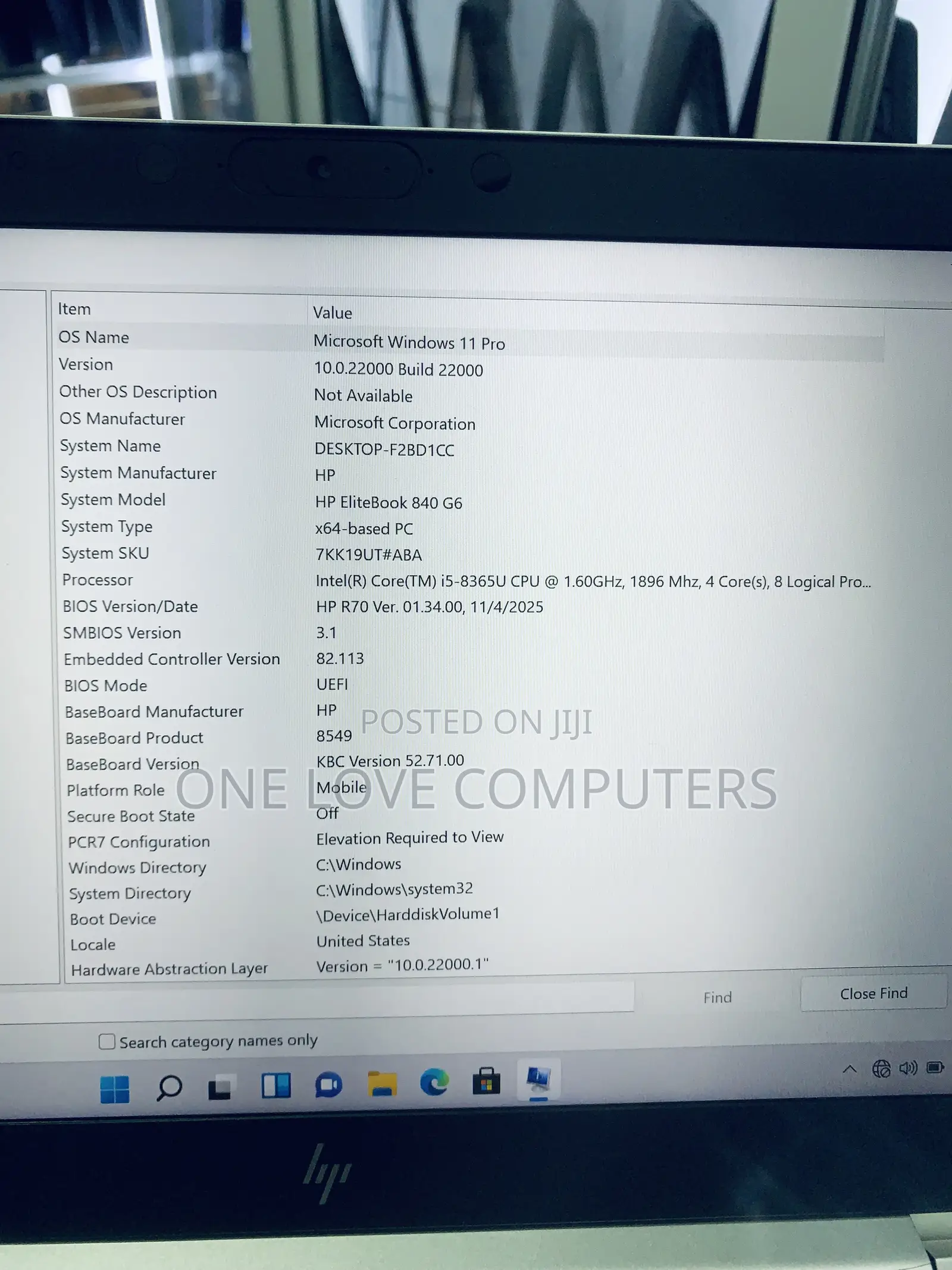Laptop HP EliteBook 840 G6 8GB Intel Core i5 SSD 256GB