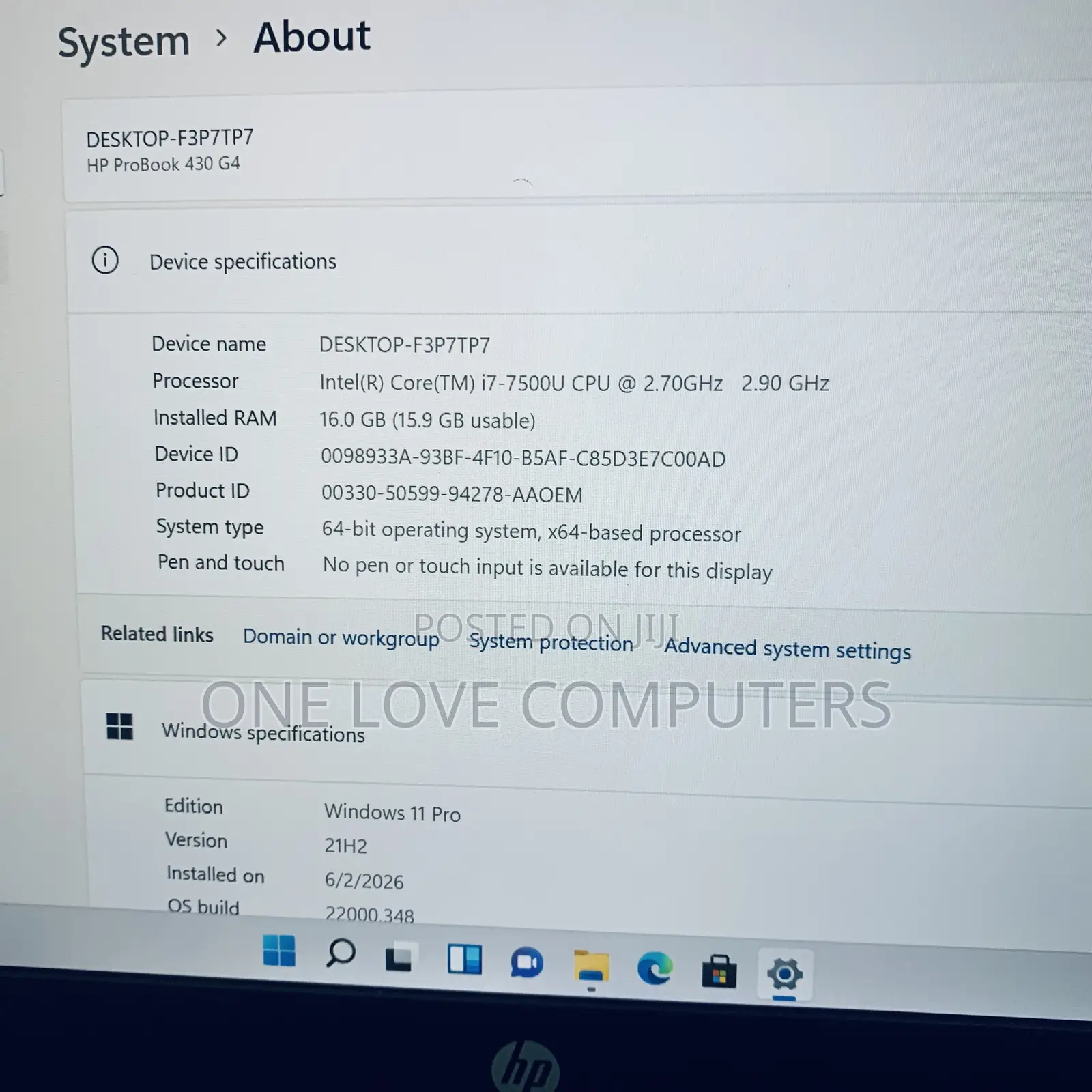 Laptop HP ProBook 430 G4 16GB Intel Core i7 SSD 512GB