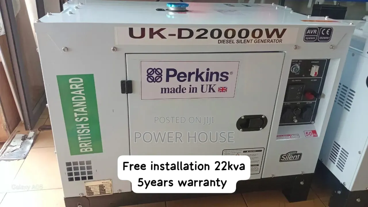 Perkins 22kva Silent Diesel Generator – High Performance, 22kva