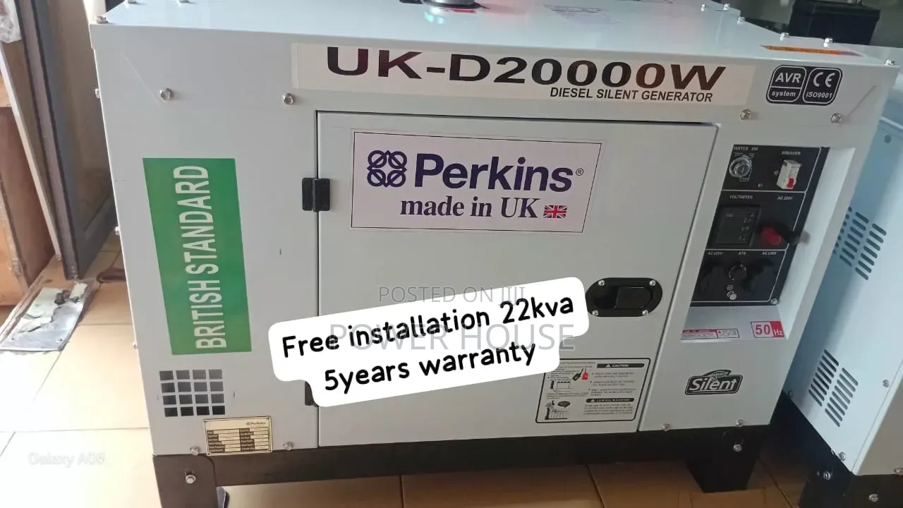 Perkins 22kva Silent Diesel Generator – High Performance, 22kva