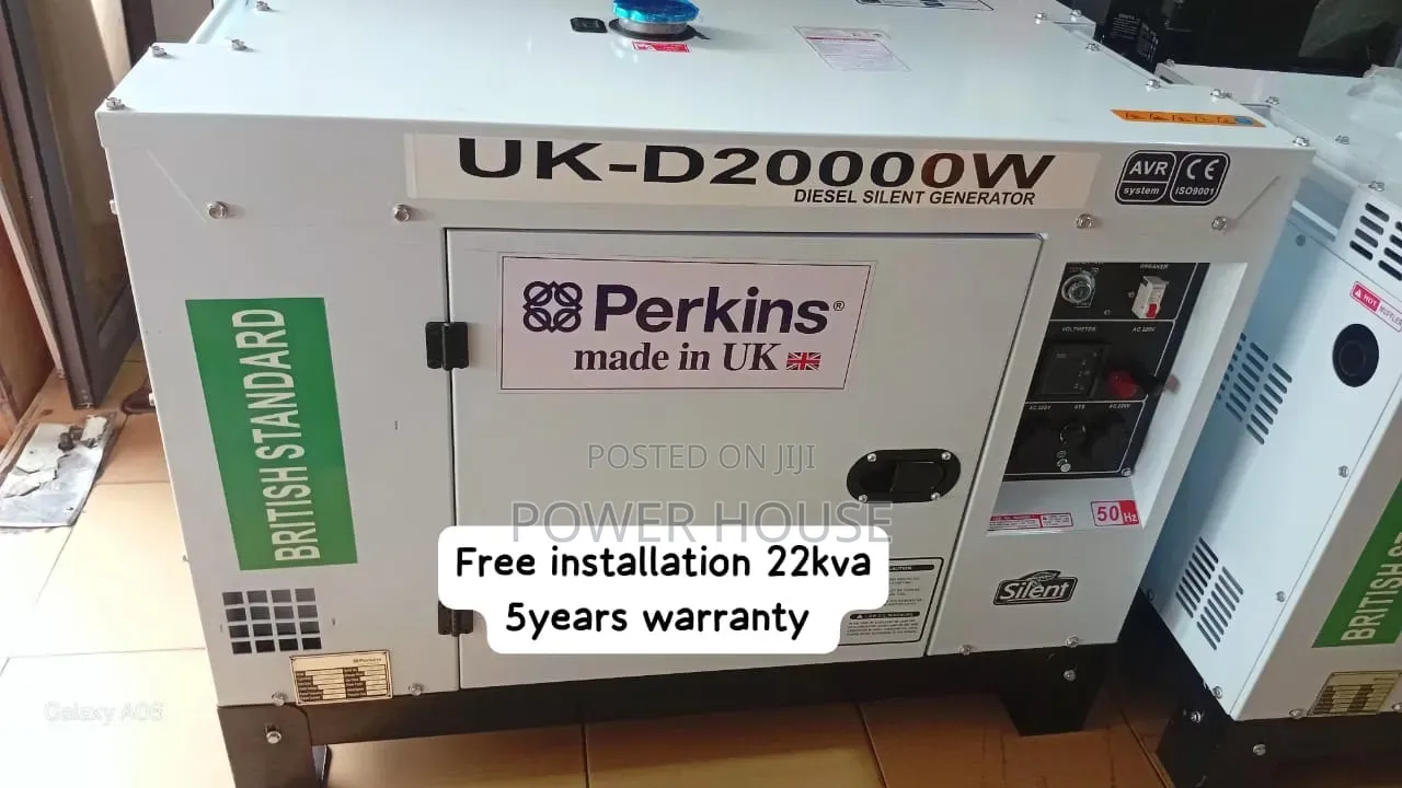 Super Silent Perkins 22kva Generator – High Efficiency, Now in Stock