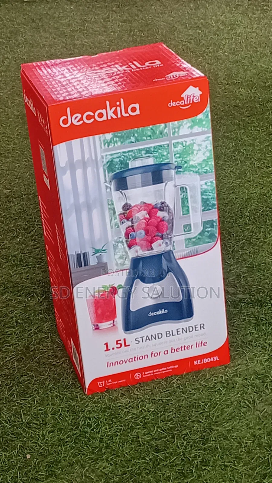 Decakila 1.5l Electric Blender With 2-Speed Control