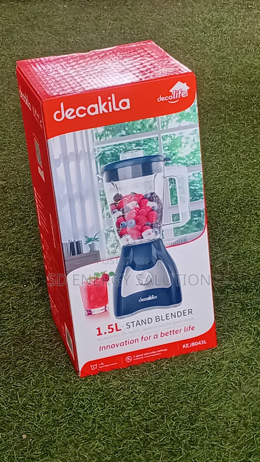 Decakila 1.5l Electric Blender With 2-Speed Control
