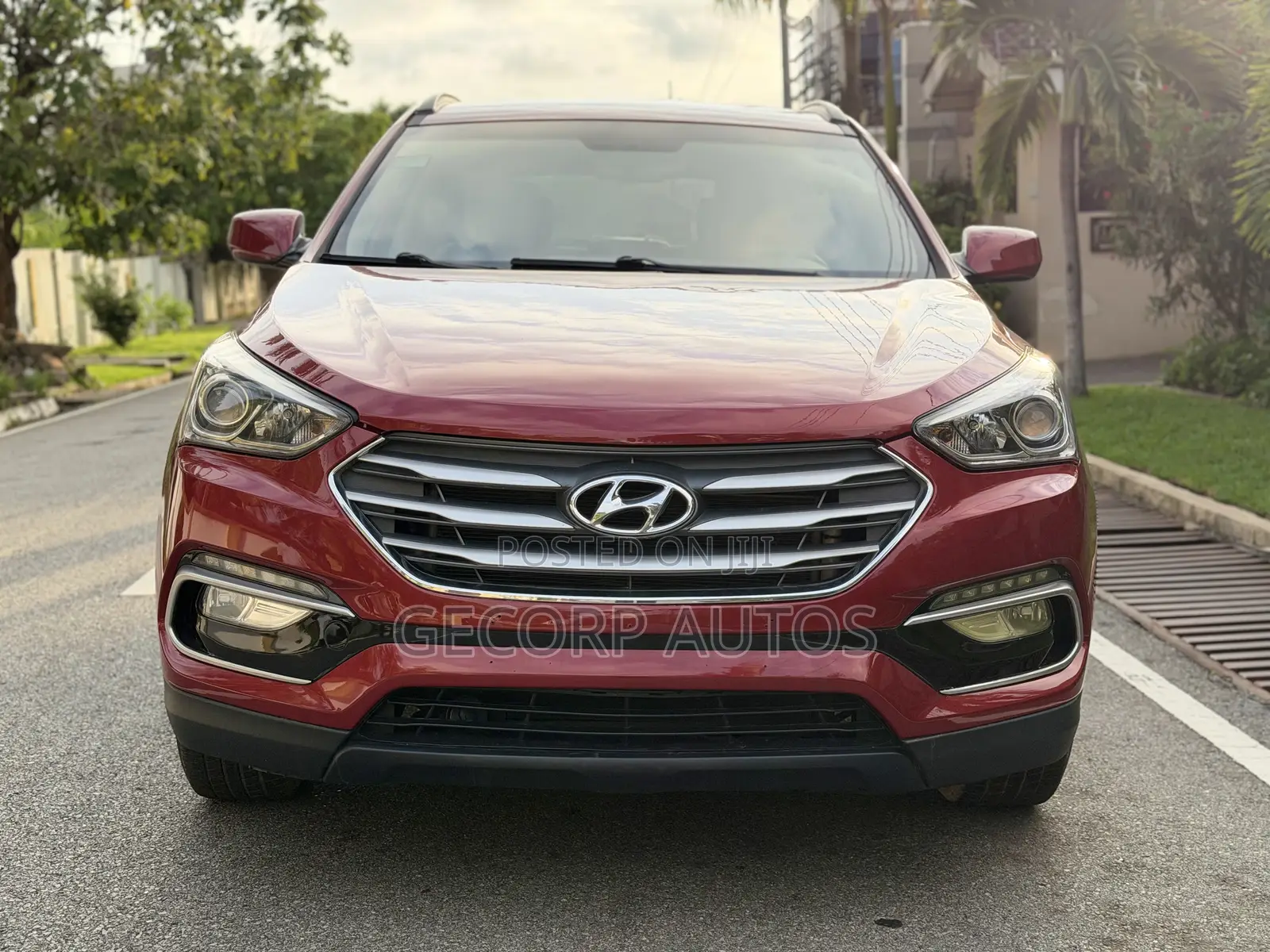 Hyundai Santa Fe SE AWD 2017 Burgundy