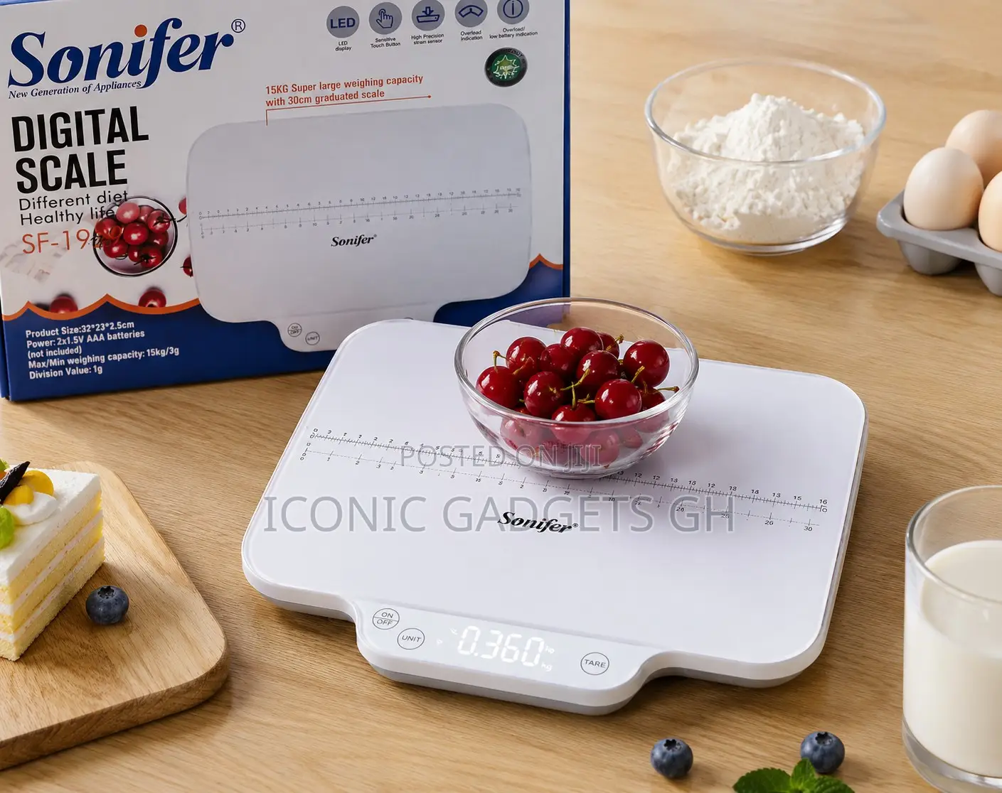 15kg Capacity Sonifer Digital Scale