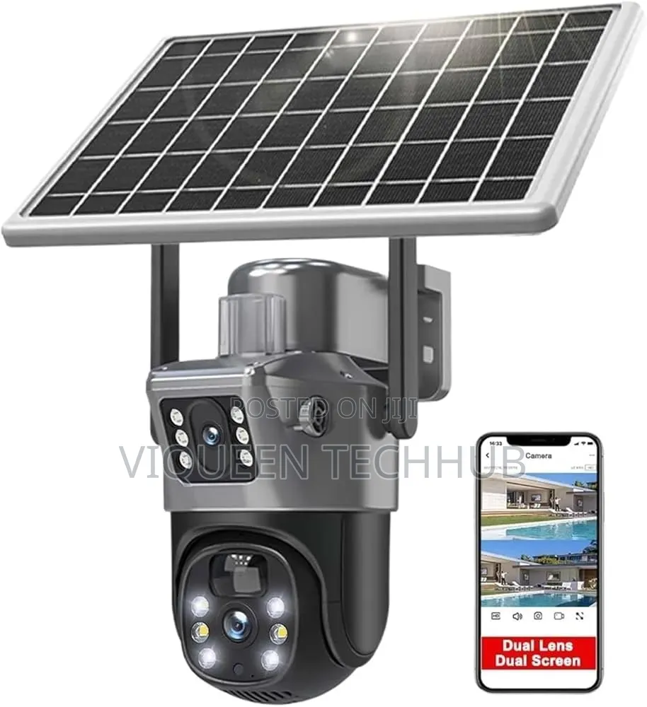 Dual Lense Linkage Ai Solar Battery Camera