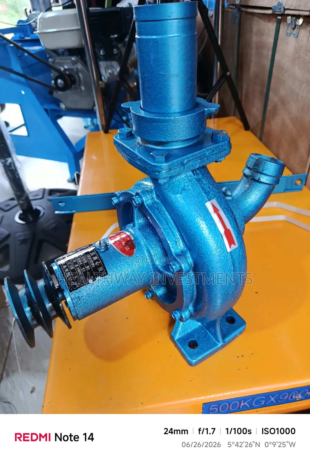Irrigation Water Pump Model 50-50-140