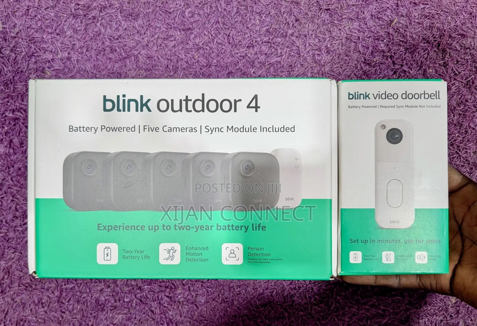 Full Home Security Set: Blink Outdoor 4 (5 Cameras) Video Doorbell