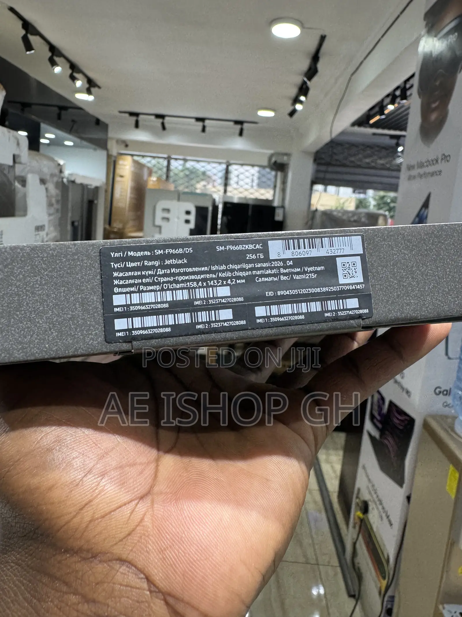 New Samsung Galaxy Z Fold7 256 GB Black