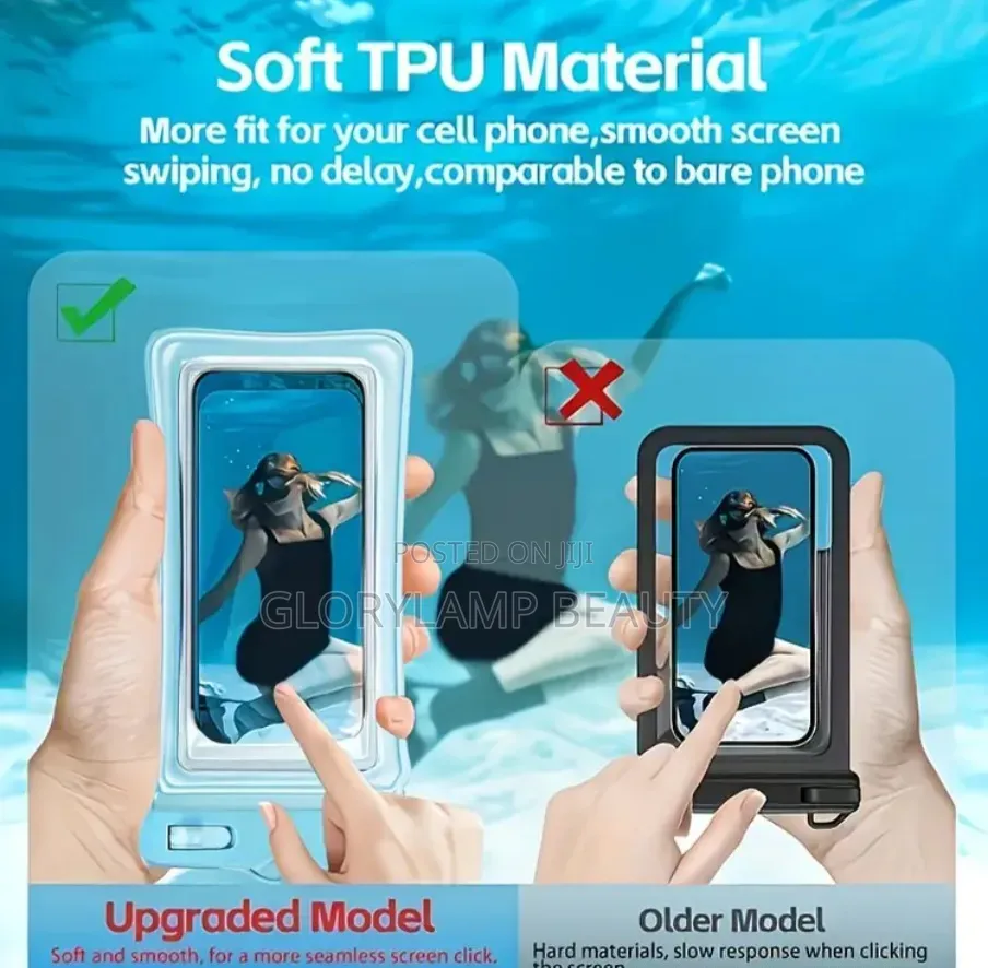 Universal Waterproof Phone Pouch – Pink – Floating Underwater Dry Bag
