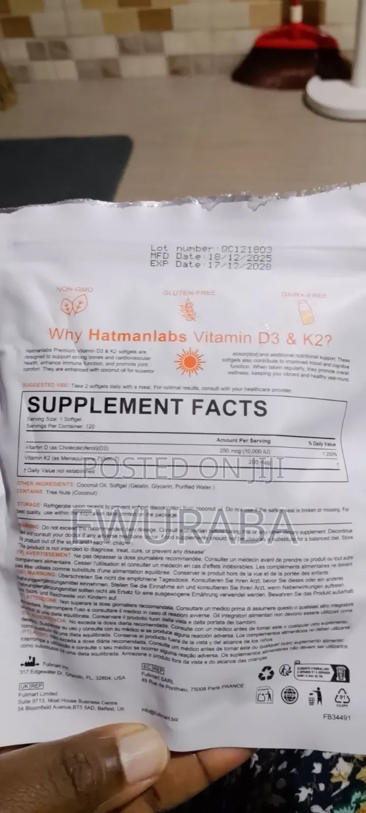 Premium Vitamin D3- With Coconut Oil