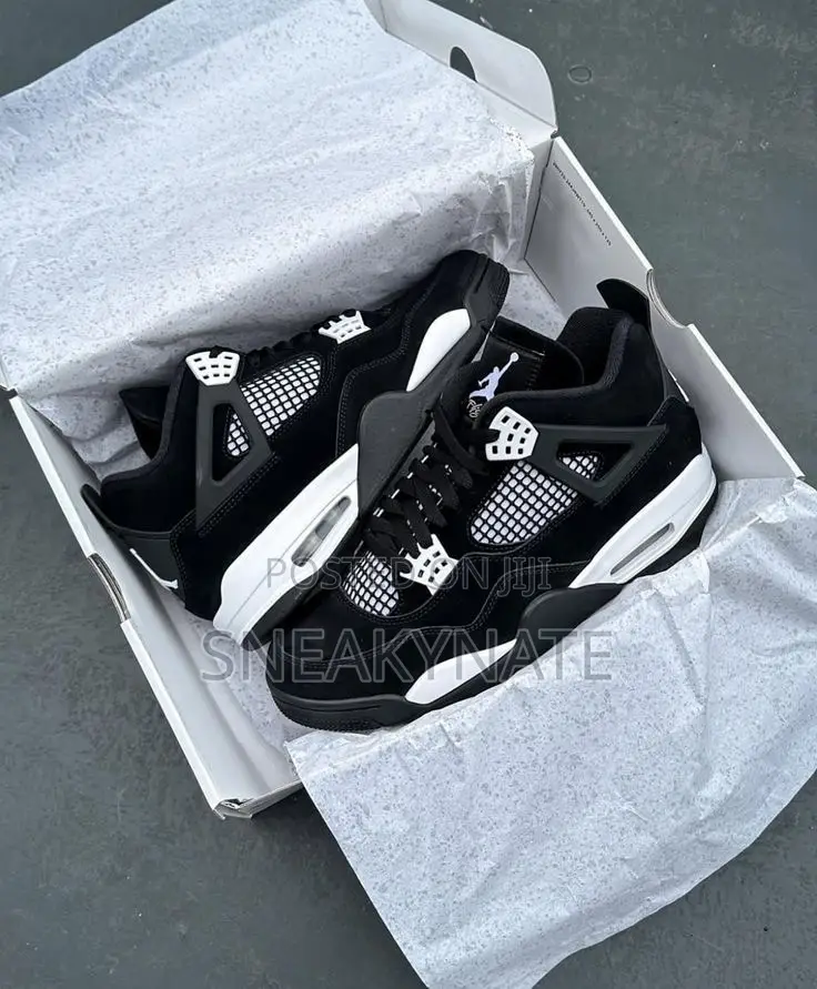 Jordan 4 White Thunder Unisex Sneakers