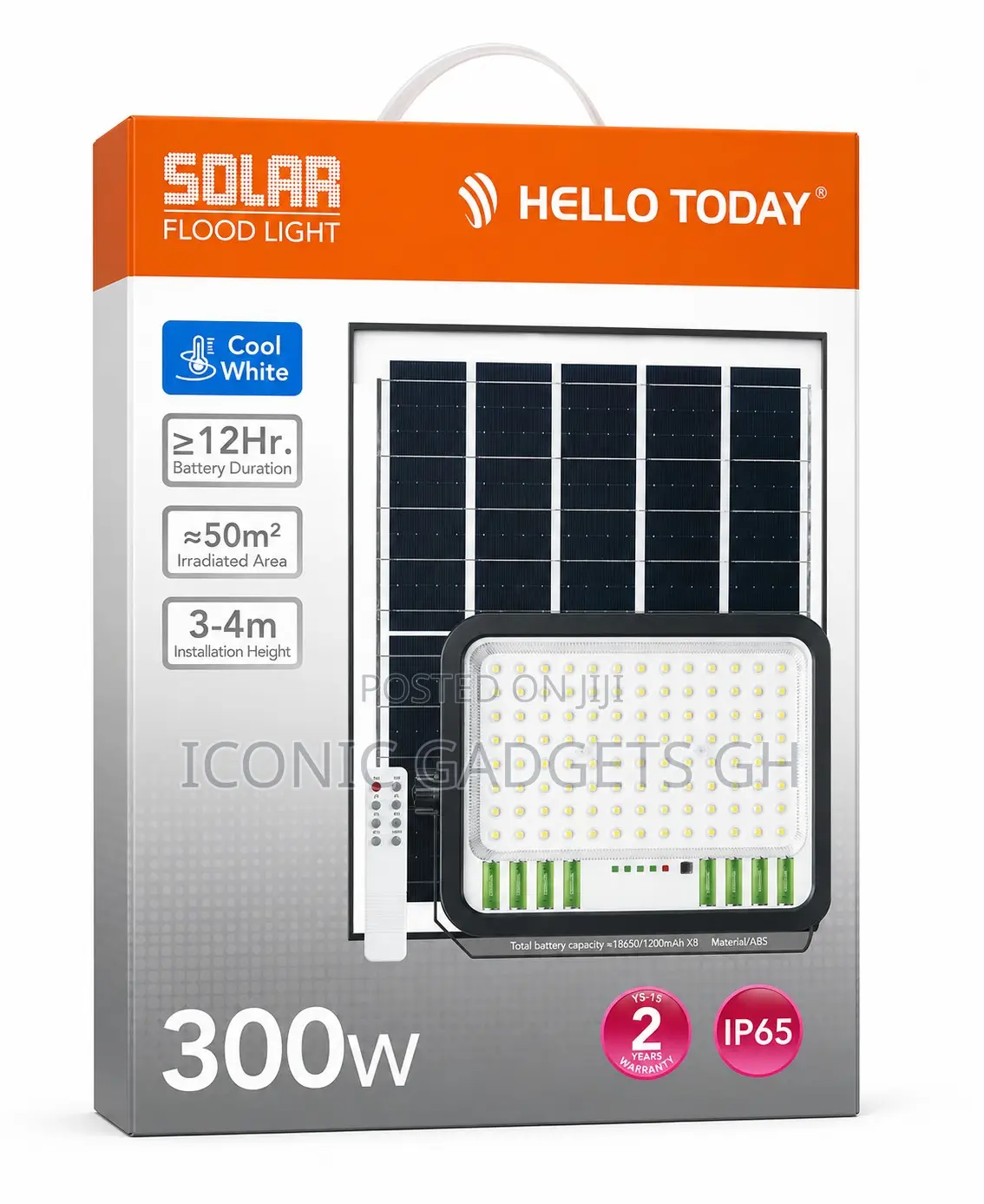 Solar Flood Light With Remote Control