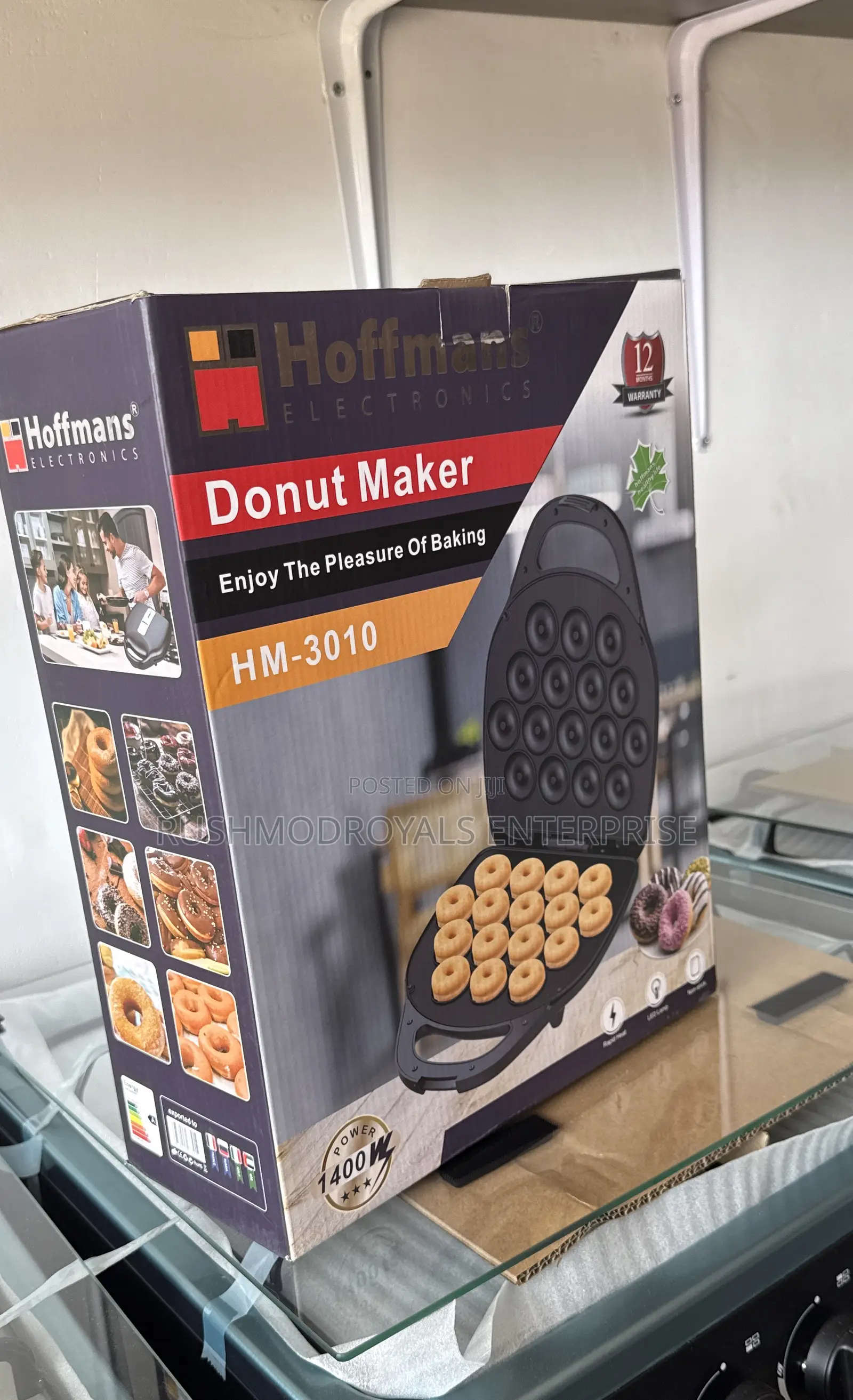 Hoffmans 1400w Rapid-Bake Donut Machine (16 Holes)