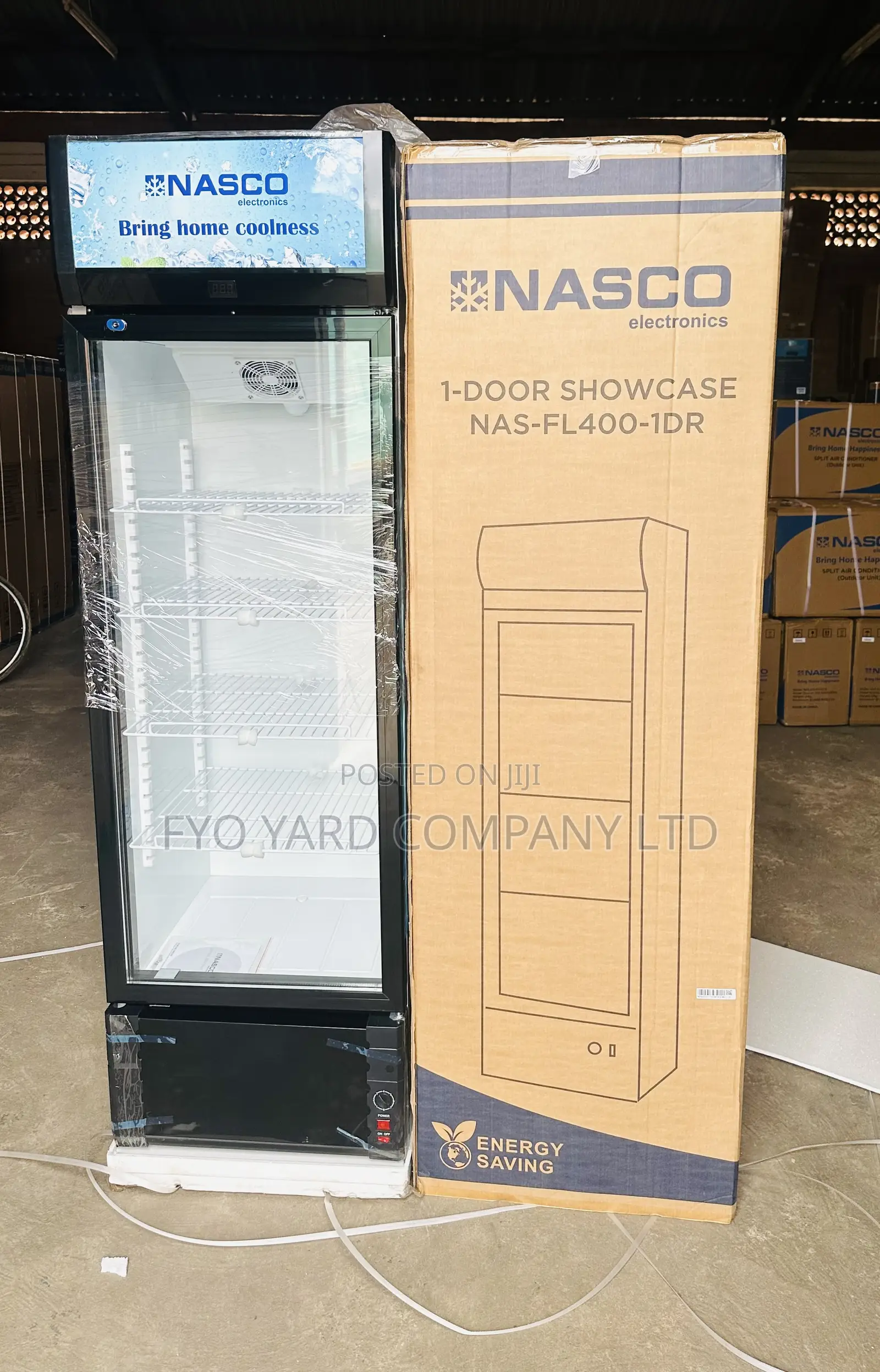 Display and Cool With Nasco 1 Door 358liters Capacity Display Fridge