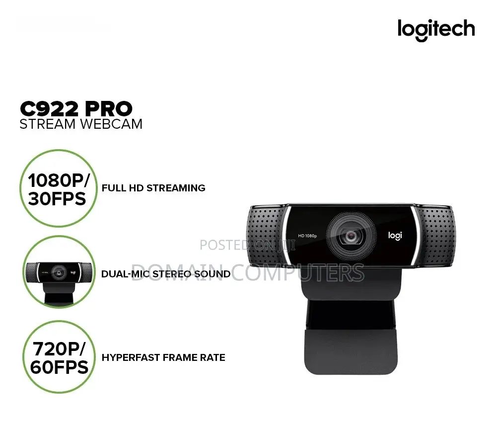 Logitech C922 Pro Stream Webcam