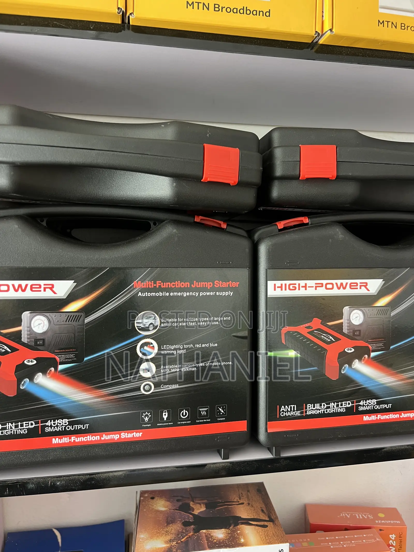 H-Power 4-in-1 Portable Car Jump Starter Tyre Inflator.