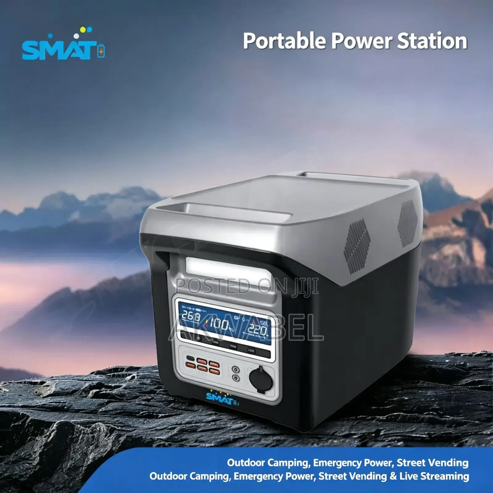 1000w Smart Portable Power Station With Wireless Charging