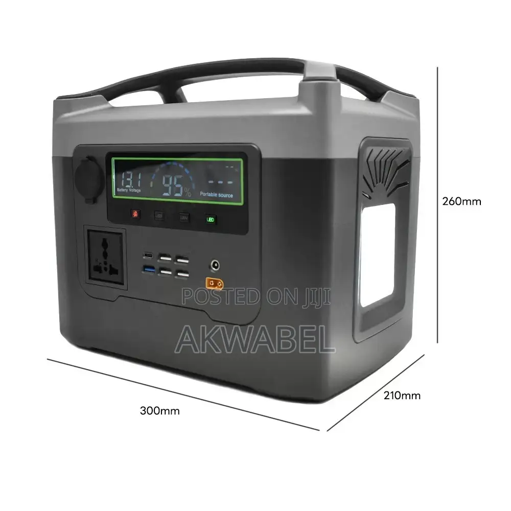 640w Portable Power Station 50ah Lifepo4 Battery Ac/Usb Outlet
