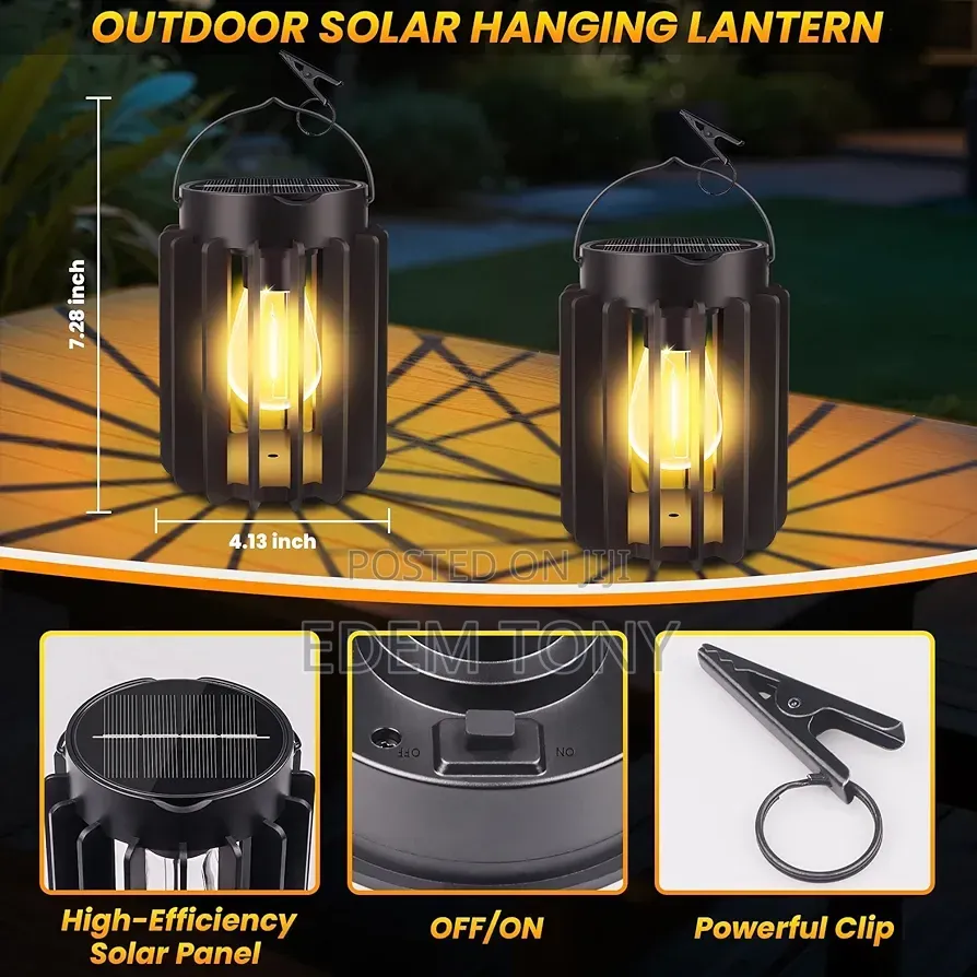 Outdoor Solar Lantern- 2pack