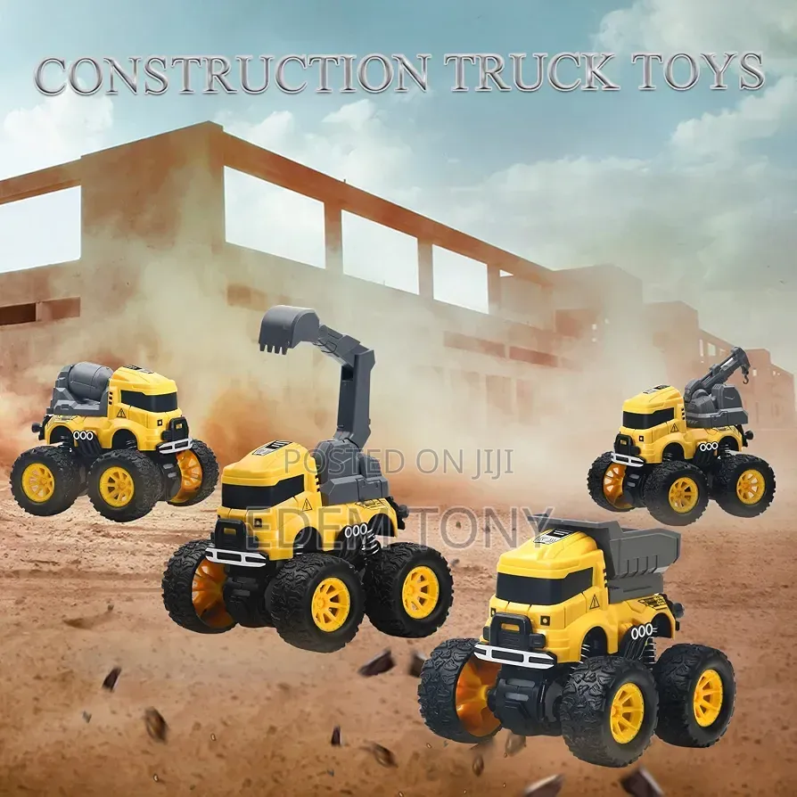 Construction Truck Toys - 4pcs