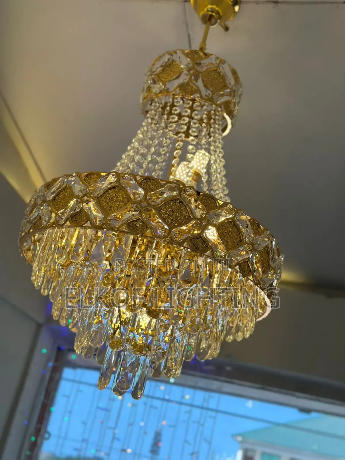 2026 Design Modern Crystal Chandelier Light İRon Metal Ceiling Light