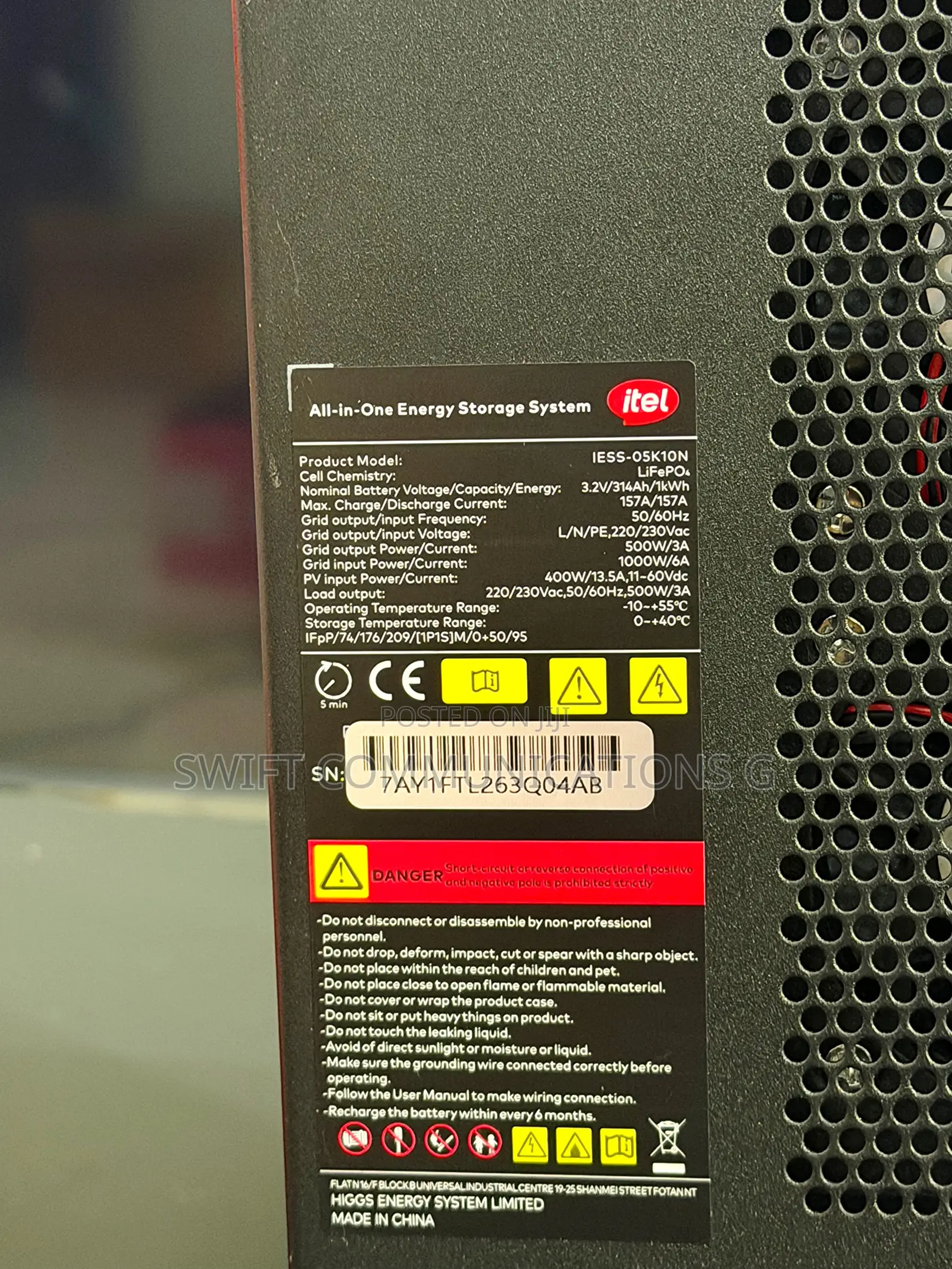 1,000w Power Station Itel Power Tank