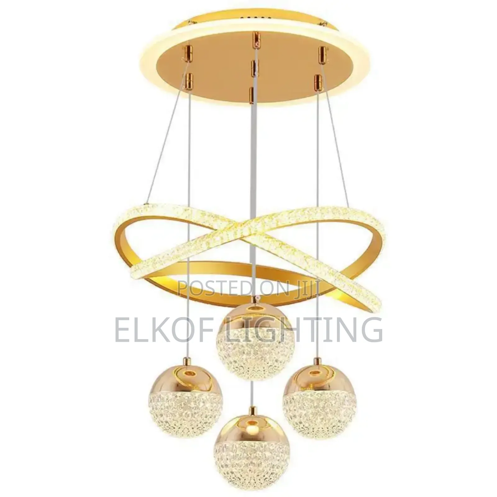 2 Ring Black Pendant Light 55w Nordic Minimalist Art Shade Chandelier