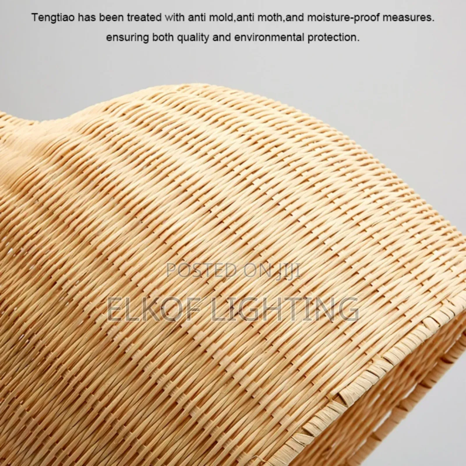 Bamboo Dome Pendant Light Industrial Style Restaurant Bar Chandelier