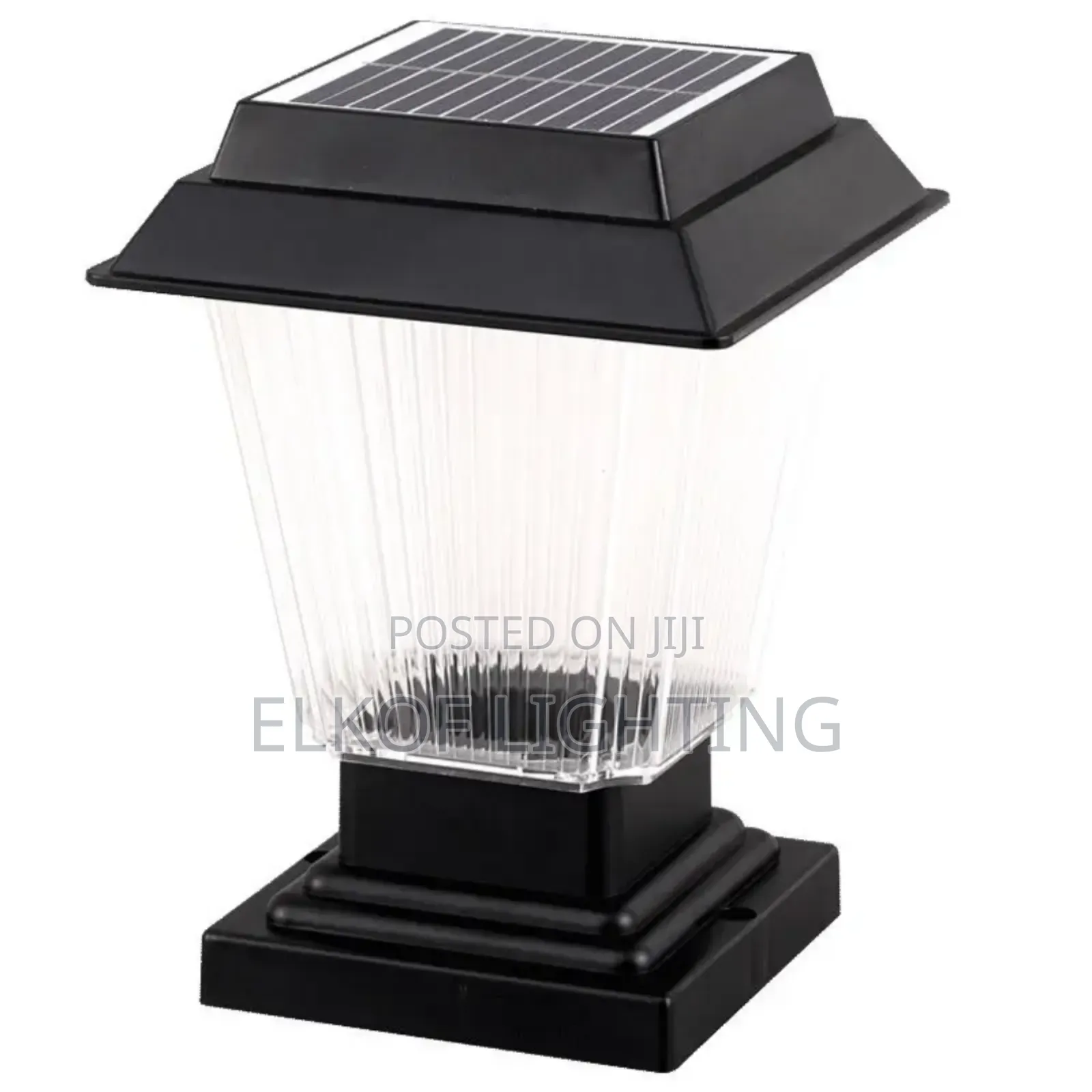 Solar Outdoor Ip65 Waterproof Fence Pillar Lamp Post Led Headlight