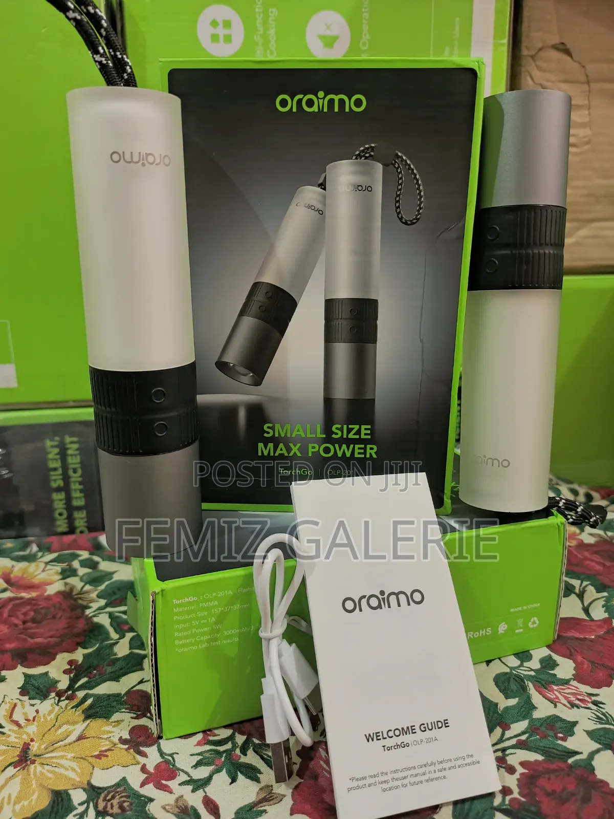 Oraimo Torchgo Portable Compact Powerful Flashlight - 2in1 Box